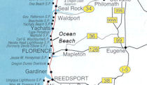 Map to Ocean Beach