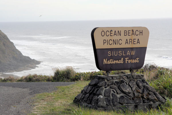 Ocean Beach Picnic Area Sign 