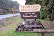 Tillicum Beach Campground Sign