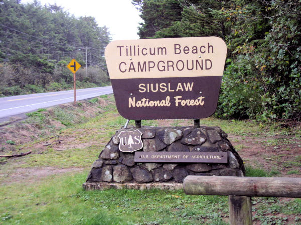 Tillicum Beach Campground Sign 