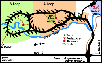Carl G. Washburne State Park Camp Map 
