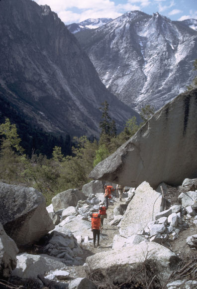 Hiking on a Ledge