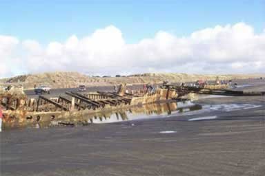 Hull of the Peter Iredale