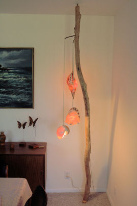 Driftwood Pole Lamp