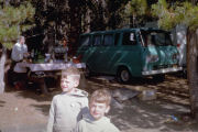 Chet and Landon at Camp Site